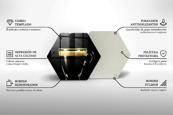 Tábua de cortar Um copo de café preto