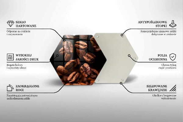 Tábua cozinha Grãos de café marrons