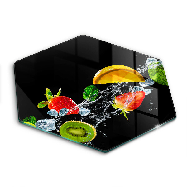 Tábua de cortar alimentos Fruta na água