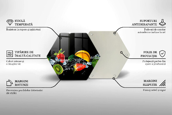 Tábua de cortar alimentos Fruta na água
