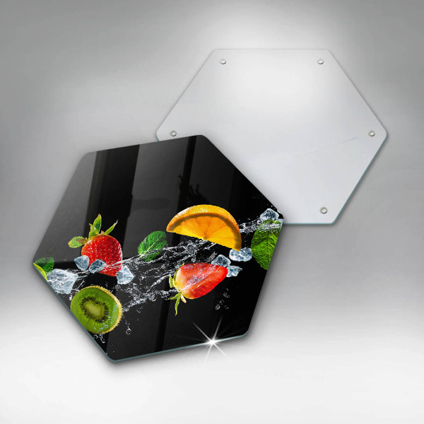 Tábua de cortar alimentos Fruta na água