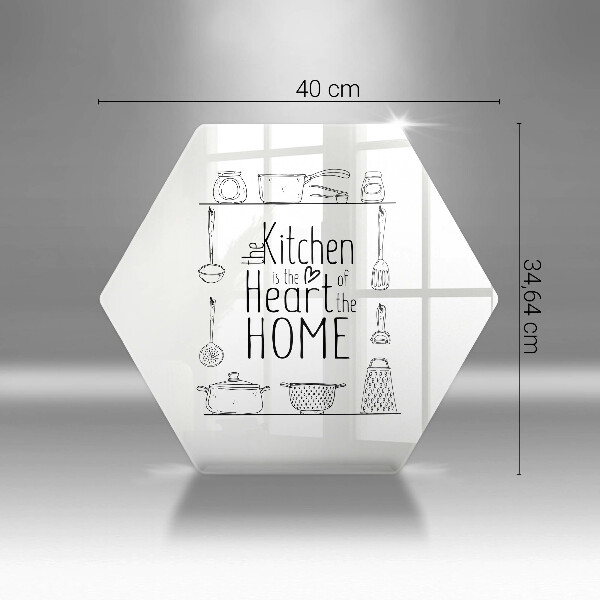 Tábua de vidro Inscrição, frase