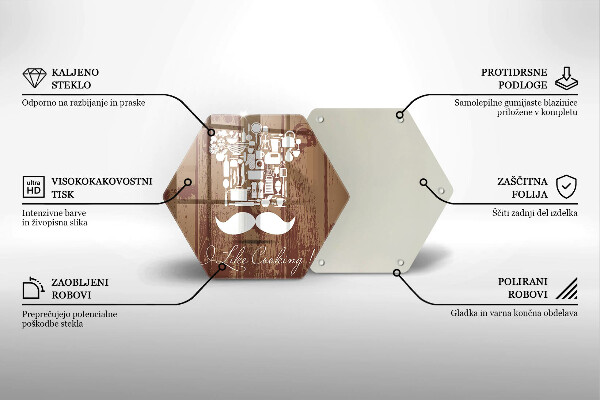 Tábua de cortar alimentos A inscrição eu gosto de cozinhar