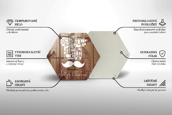 Tábua de cortar alimentos A inscrição eu gosto de cozinhar