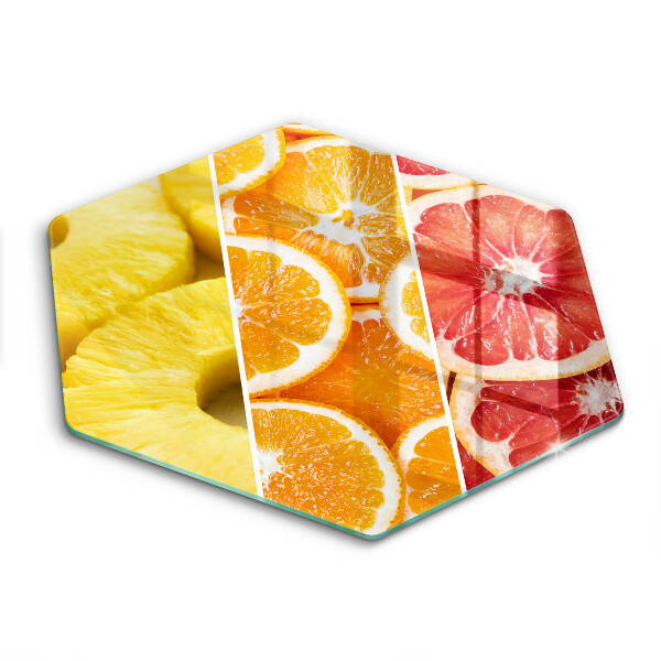 Tábua de cortar de vidro Fructe Colorate