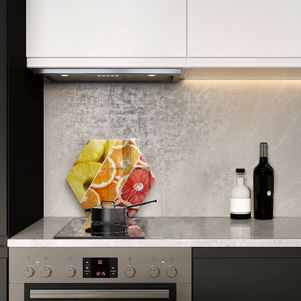 Tábua de cortar de vidro Frutas coloridas