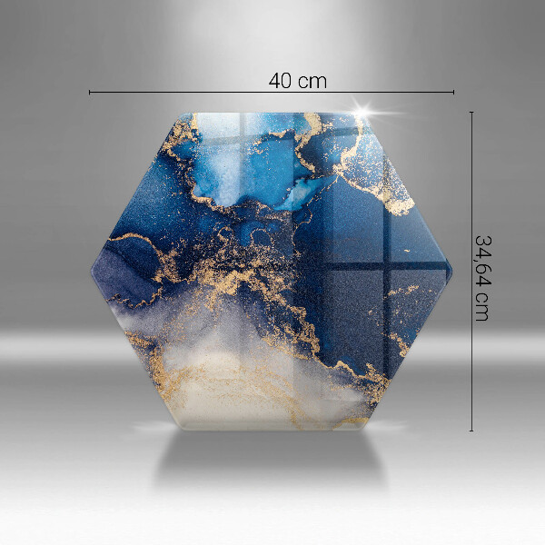 Tábua cozinha Abstração de mármore