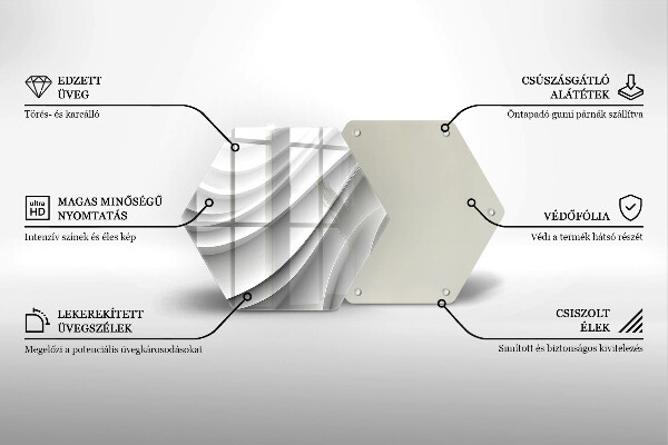 Tábua para cozinha Linhas geométricas