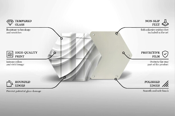 Tábua para cozinha Linhas geométricas