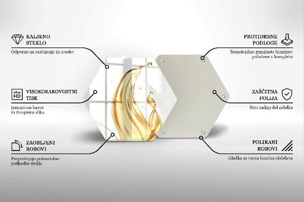 Tábua de vidro Azeite