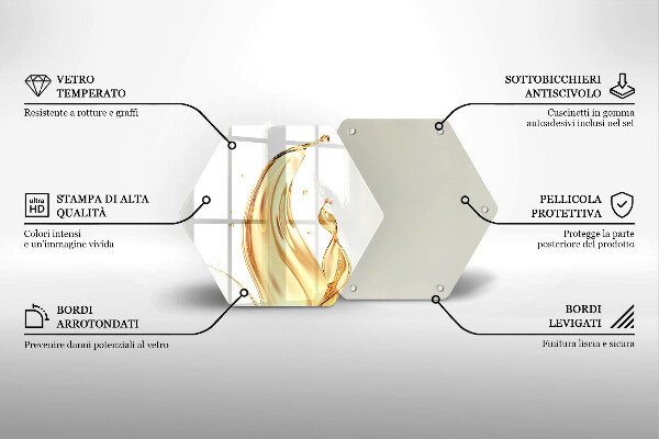 Tábua de vidro Azeite