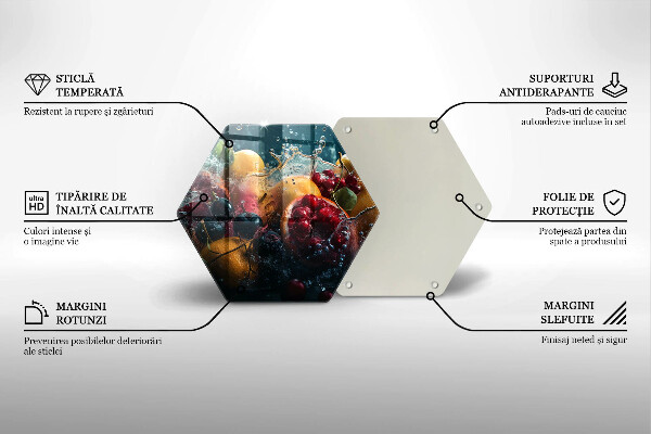 Tábua de cortar alimentos Fruta na água