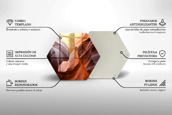 Tábua de corte de vidro Grande Canyon