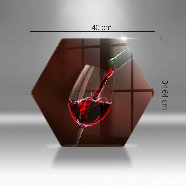 Tábua cozinha Um copo de vinho
