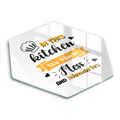 Tábua de vidro Nesta cozinha fizemos bagunça e memórias