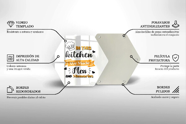 Tábua de vidro Nesta cozinha fizemos bagunça e memórias
