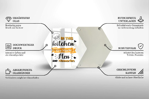 Tábua de vidro Nesta cozinha fizemos bagunça e memórias