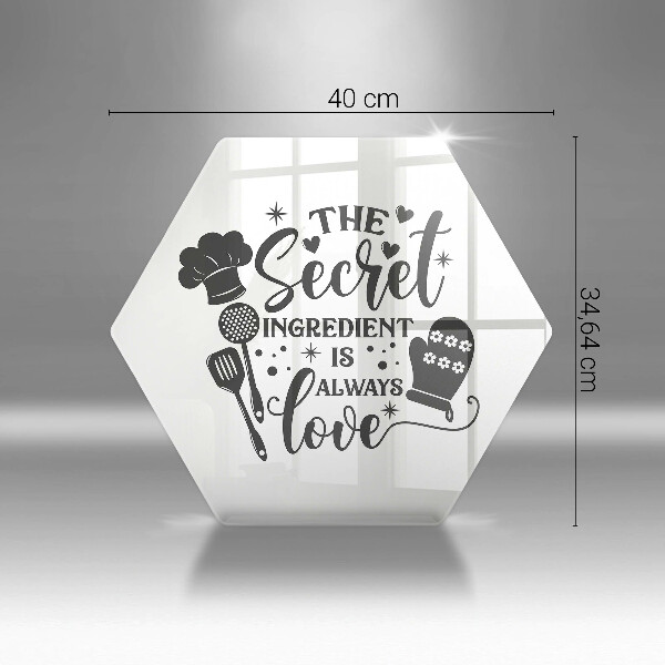 Tábua de corte Inscrição, frase