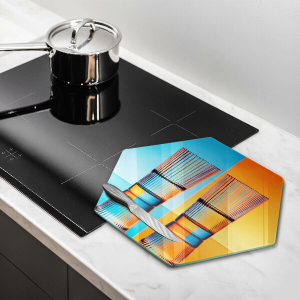 Tábua para corte Dois copos de água