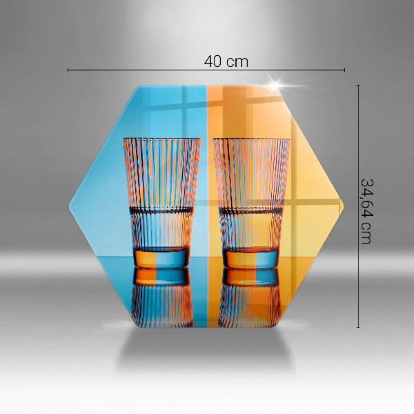Tábua para corte Dois copos de água