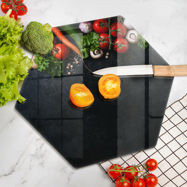 Tábua de corte Vegetais coloridos