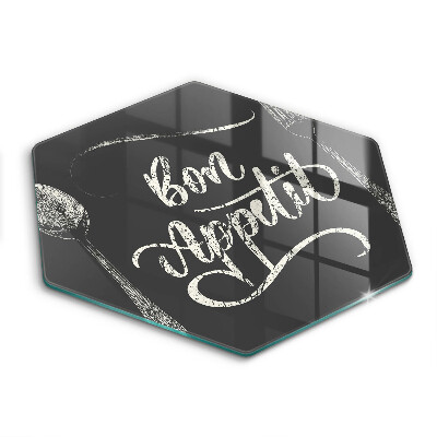 Tábua de cortar A inscrição Bon Appetit