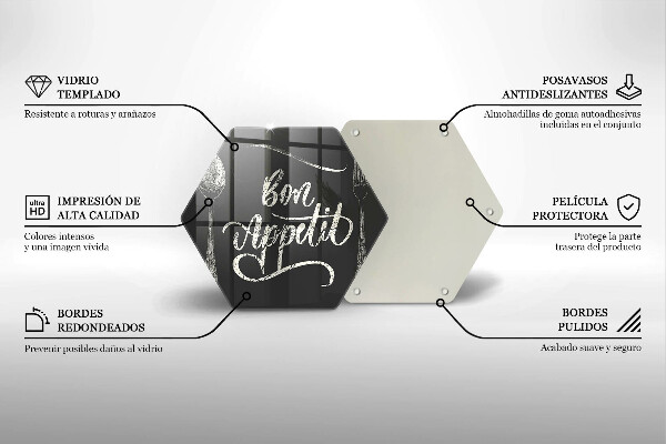 Tábua de cortar A inscrição Bon Appetit