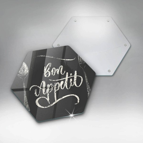 Tábua de cortar A inscrição Bon Appetit