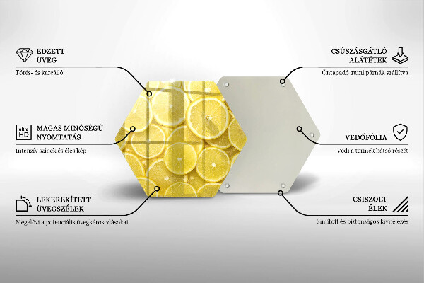 Tábua de corte Fruta limão