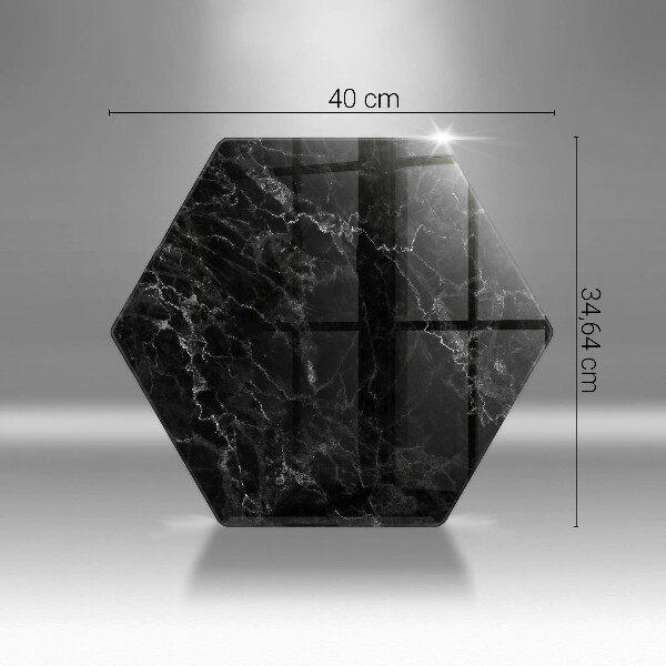 Tábua de corte de vidro Mármore elegante