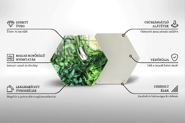 Tábua de cortar Vegetais verdes