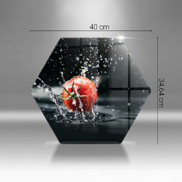 Tábua de cortar alimentos Tomate na água