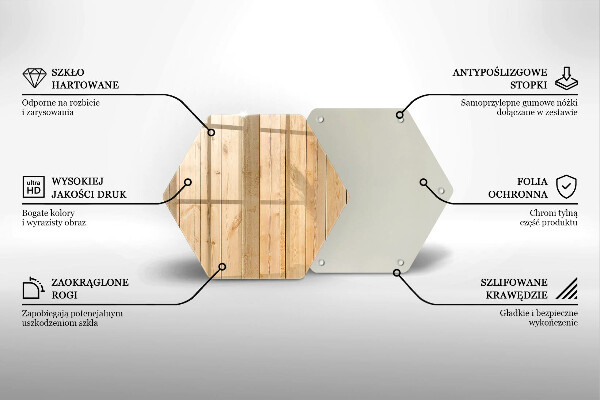Tábua de cortar de vidro Tábuas de madeira delicadas