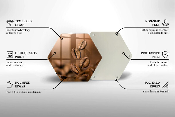 Tábua corte Grãos de café