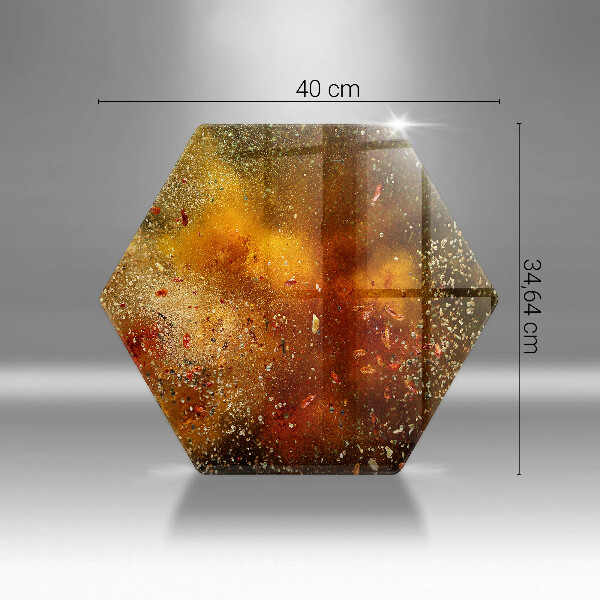 Tábua de cortar de vidro Especiarias coloridas