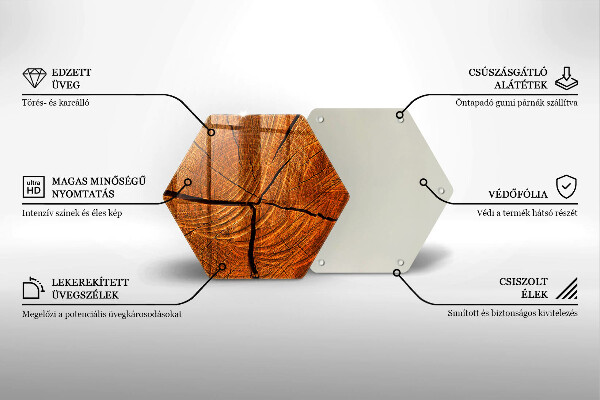 Tábua para cozinha Estrutura do tronco de madeira