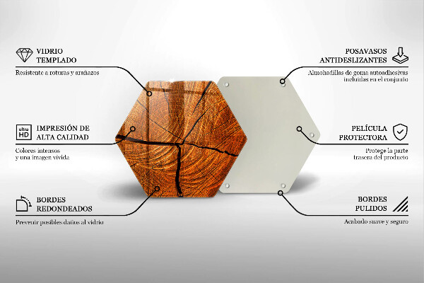 Tábua para cozinha Estrutura do tronco de madeira