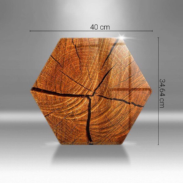 Tábua para cozinha Estrutura do tronco de madeira