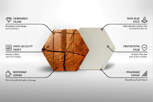 Tábua para cozinha Estrutura do tronco de madeira