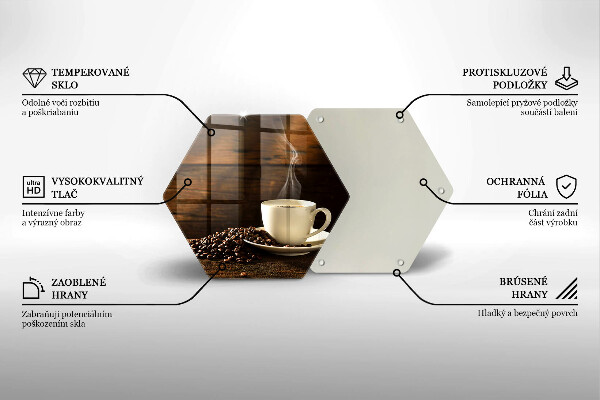 Tábua cozinha Xícara de café de madeira