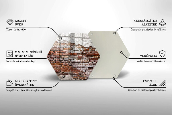 Tábua de corte Parede velha de tijolos e concreto
