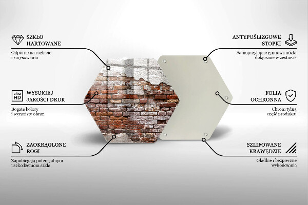 Tábua de corte Parede velha de tijolos e concreto