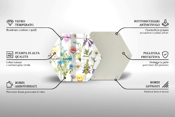 Tábua para corte Ilustração de flores