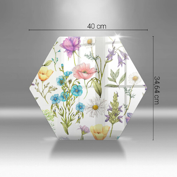 Tábua para corte Ilustração de flores