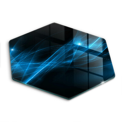 Tábua para cozinha Fumaça azul abstrata