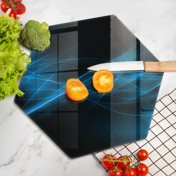 Tábua para cozinha Fumaça azul abstrata