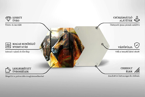 Tábua para cozinha Animais cavalos