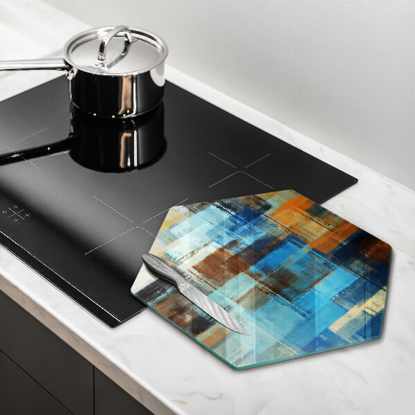 Tábua de vidro Fundo pintado