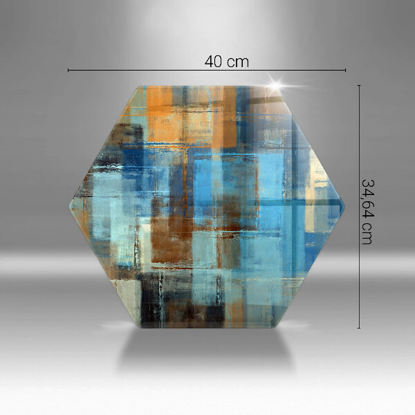 Tábua de vidro Fundo pintado