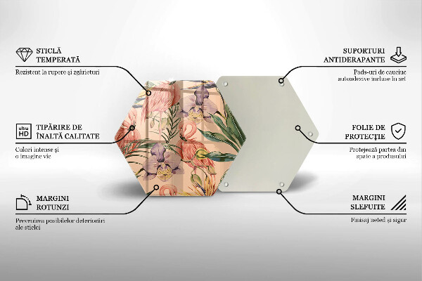 Tábua para corte Ilustração de flamingos